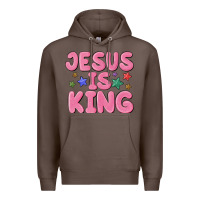 Coffee jesus is king Premium Hoodie - MaliasSmallBusiness