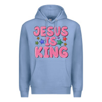 Colony Blue jesus is king Premium Hoodie - MaliasSmallBusiness