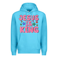 Ocean Blue jesus is king Premium Hoodie - MaliasSmallBusiness