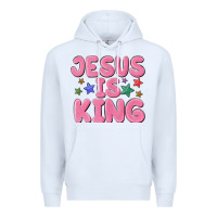 White jesus is king Premium Hoodie - MaliasSmallBusiness