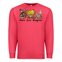 Cardinal Peace Love Kangaroo Premium Sweatshirt - LillyAllenDesigns