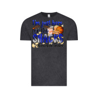 Vintage Black i'm just here for the snacks #basketball brother Vintage Tee - Zillion Design Studio