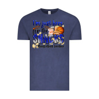 Vintage Denim i'm just here for the snacks #basketball brother Vintage Tee - Zillion Design Studio