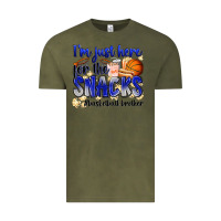 Vintage Olive i'm just here for the snacks #basketball brother Vintage Tee - Zillion Design Studio
