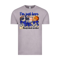 Vintage Zinc i'm just here for the snacks #basketball brother Vintage Tee - Zillion Design Studio