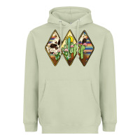 Matcha cactus serape cowhide Heavyweight Hoodie - JahusDesignShop