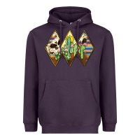 Plum cactus serape cowhide Heavyweight Hoodie - JahusDesignShop