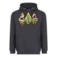 Smoke cactus serape cowhide Heavyweight Hoodie - JahusDesignShop