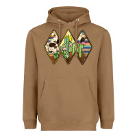 Cactus Serape Cowhide Heavyweight Hoodie | Teevron