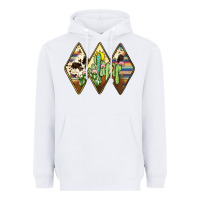 White cactus serape cowhide Heavyweight Hoodie - JahusDesignShop