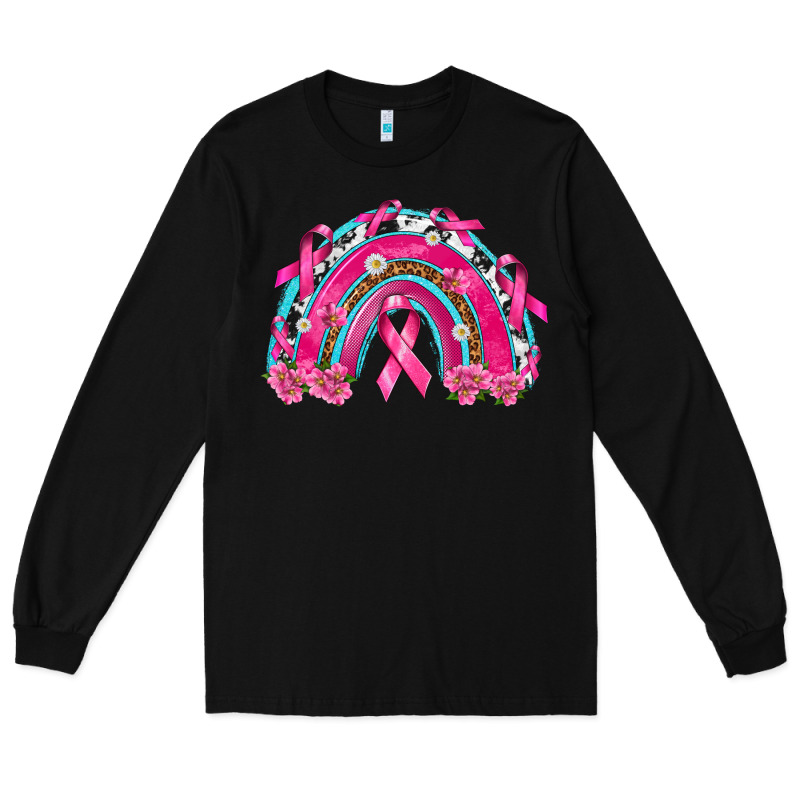 Breast Cancer Rainbow Long Sleeve Tee by texasbilliewilder | Teevron