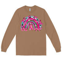 Toasted Coconut Breast Cancer Rainbow Long Sleeve Tee - texasbilliewilder