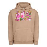 Pigment Burro Pink Christmas Coffee Cups Bbs Urban Hoodie - BundleAndBundleShop