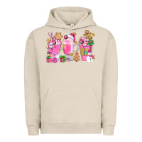 Pigment French Oak Pink Christmas Coffee Cups Bbs Urban Hoodie - BundleAndBundleShop