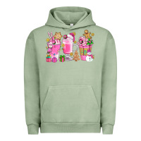 Pigment Oil Green Pink Christmas Coffee Cups Bbs Urban Hoodie - BundleAndBundleShop