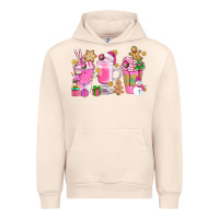 Sandshell Pink Christmas Coffee Cups Bbs Urban Hoodie - BundleAndBundleShop