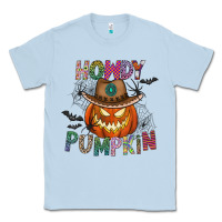Dusty Blue howdy pumpkin Classic Tee - CowhideDigitalArt