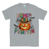 Heather Grey howdy pumpkin Classic Tee - CowhideDigitalArt