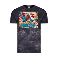 Cloud Black tastes like freedom 4th of july Vintage Tee - BarkalooDesign