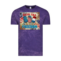 Cloud Purple tastes like freedom 4th of july Vintage Tee - BarkalooDesign