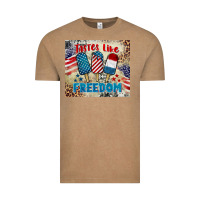 Vintage Coffee tastes like freedom 4th of july Vintage Tee - BarkalooDesign