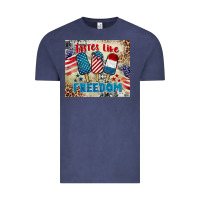 Vintage Denim tastes like freedom 4th of july Vintage Tee - BarkalooDesign
