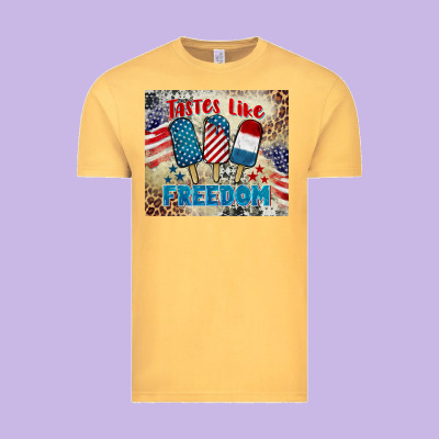Tastes Like Freedom 4th Of July Vintage Tee Designed By Barkaloodesign