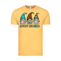 Vintage Mustard howdy gnomies Vintage Tee - Zillion Design Studio