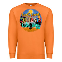 Carrot boat waves sun rays lake days Premium Sweatshirt - NancyCooperArtShop