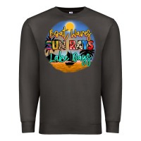 Smoke boat waves sun rays lake days Premium Sweatshirt - NancyCooperArtShop