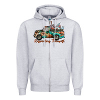 Heather Grey respiratory therapist truck Zipper Hoodie - RacoonDesign