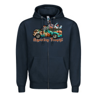 Navy respiratory therapist truck Zipper Hoodie - RacoonDesign