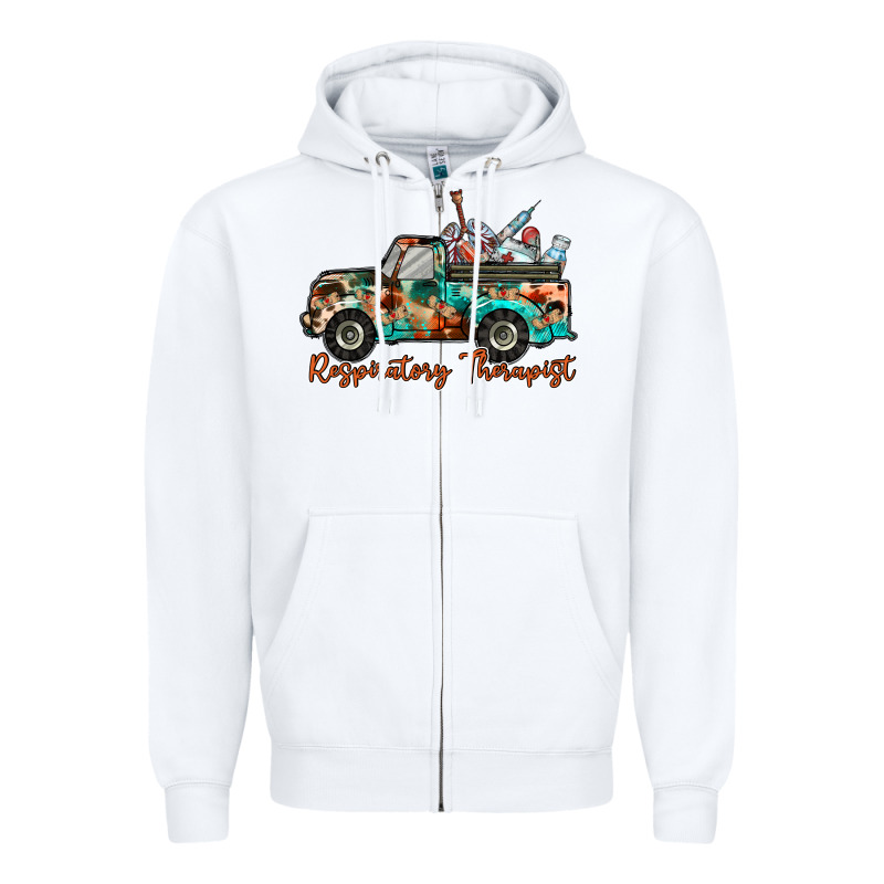 Respiratory Therapist Truck Zipper Hoodie by RacoonDesign | Teevron