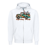 White respiratory therapist truck Zipper Hoodie - RacoonDesign