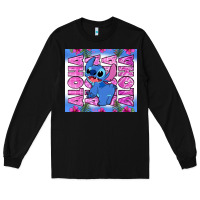 Black aloha stitch Long Sleeve Tee - Zillion Design Studio