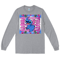 Heather Grey aloha stitch Long Sleeve Tee - Zillion Design Studio