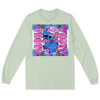 Matcha aloha stitch Long Sleeve Tee - Zillion Design Studio