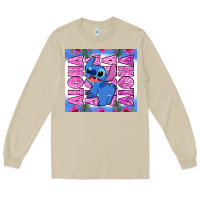 Mushroom aloha stitch Long Sleeve Tee - Zillion Design Studio