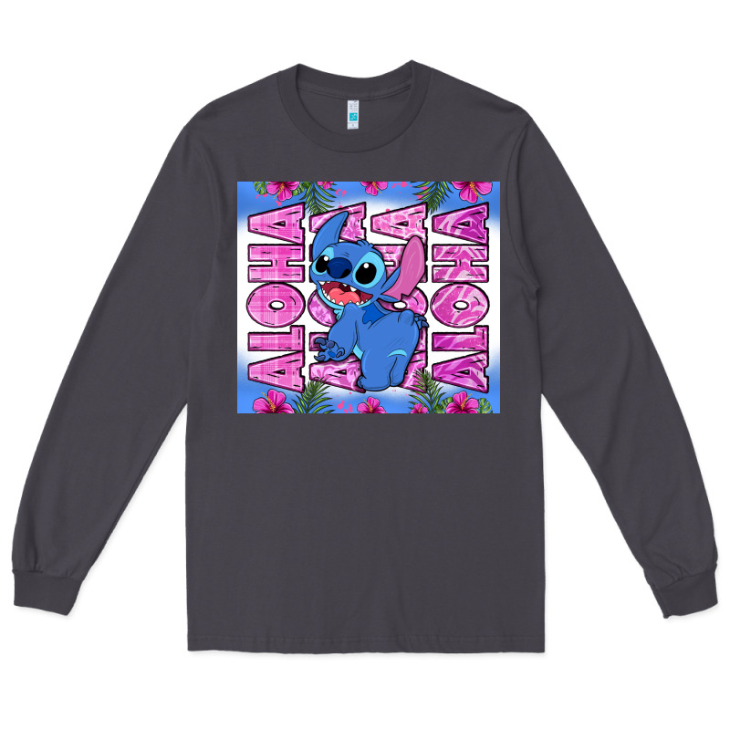 Aloha Stitch Long Sleeve Tee by Zillion Design Studio | Teevron