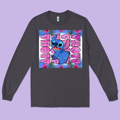 Aloha Stitch Long Sleeve Tee Designed By Zillion Design Studio