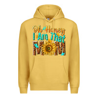Antique Gold oh honey i am that mom Premium Hoodie - NancyCooperArtShop