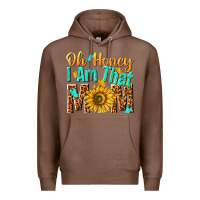 Chestnut oh honey i am that mom Premium Hoodie - NancyCooperArtShop