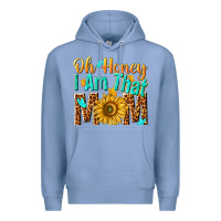 Colony Blue oh honey i am that mom Premium Hoodie - NancyCooperArtShop