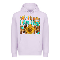 Lilac oh honey i am that mom Premium Hoodie - NancyCooperArtShop
