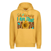 Mustard oh honey i am that mom Premium Hoodie - NancyCooperArtShop