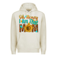 Oatmeal Heather oh honey i am that mom Premium Hoodie - NancyCooperArtShop