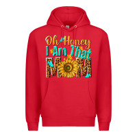 Red oh honey i am that mom Premium Hoodie - NancyCooperArtShop