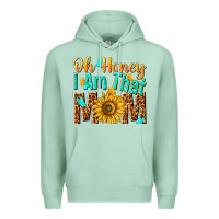 Seafoam oh honey i am that mom Premium Hoodie - NancyCooperArtShop