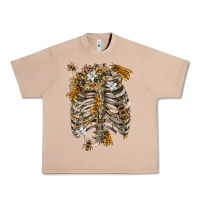 Burro Flower rib cage bees Urban Heavy Tee - RanaPortraitStore