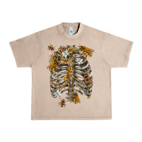 French Oak Flower rib cage bees Urban Heavy Tee - RanaPortraitStore